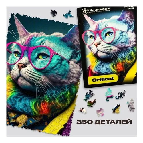 Деревянный пазл UNIDRAGON Pop-Art GlowUp Критикэт 250 дет. 2