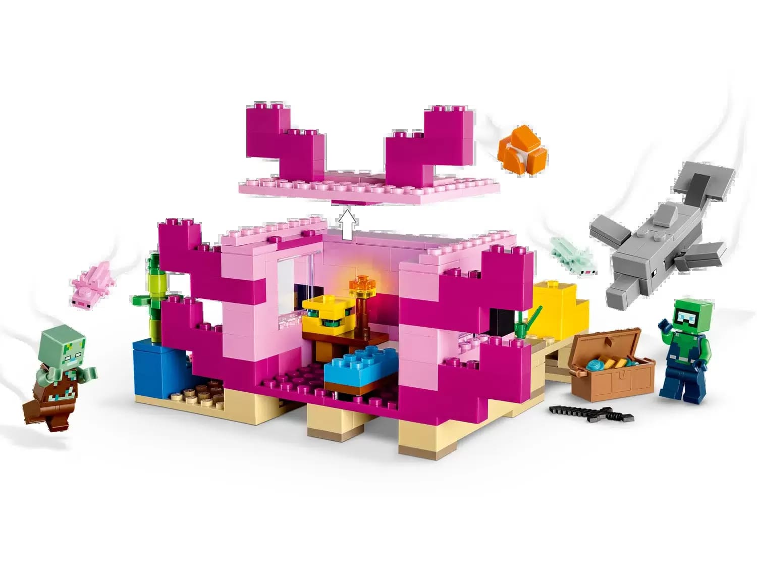 Конструктор LEGO Minecraft "Дом Аксолотля" 2