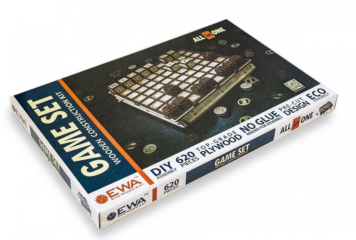 Конструктор деревянный 3D EWA Gameset Игровой набор 1