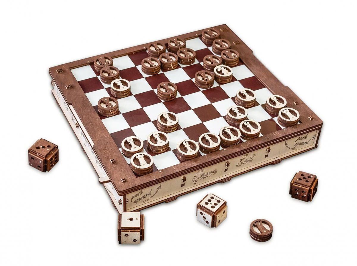 Конструктор деревянный 3D EWA Gameset Игровой набор 3