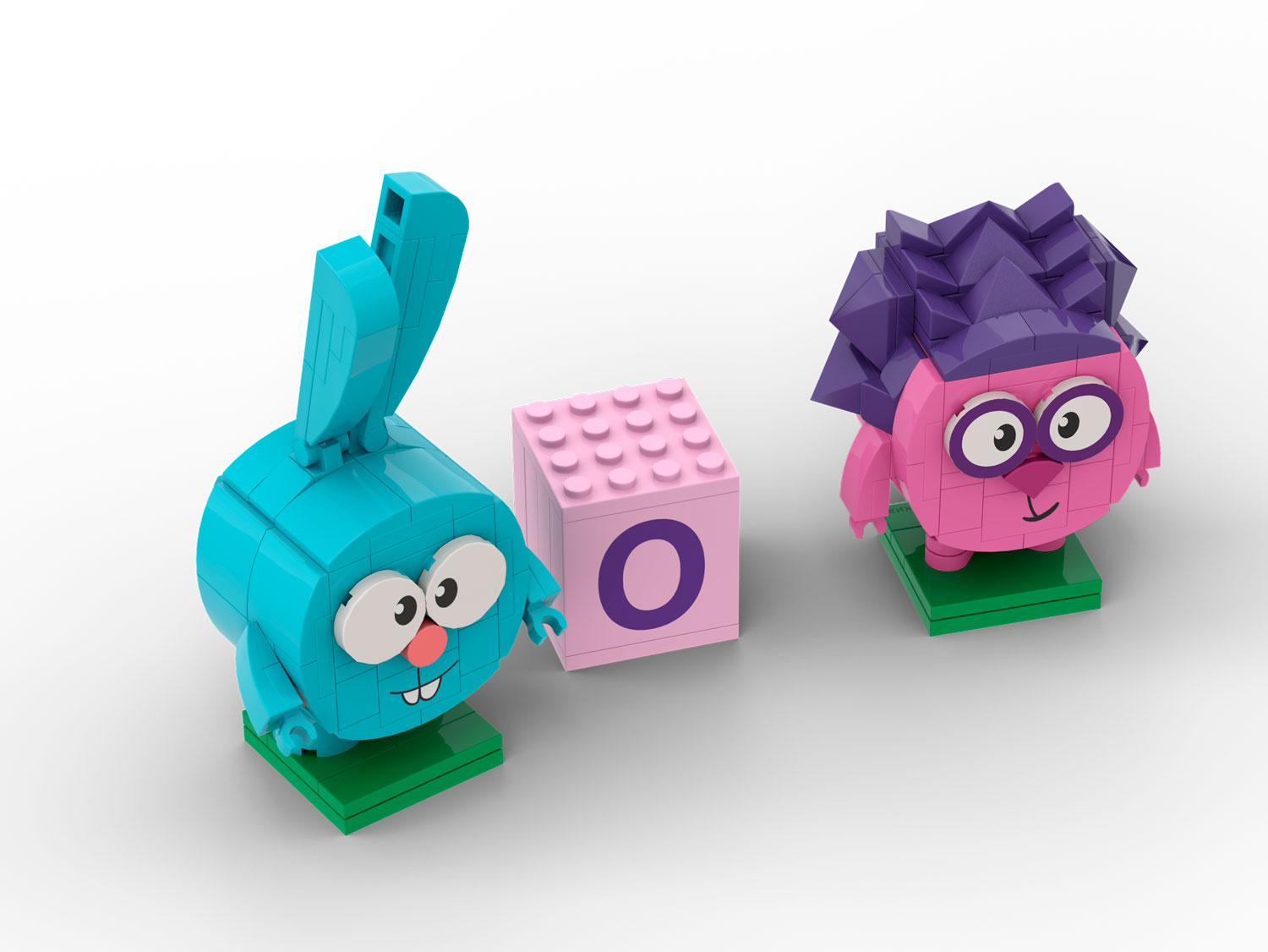 Конструктор Brick Labs "Смешарики: Поезд. Учим цифры с Крошем и Ёжиком" 3