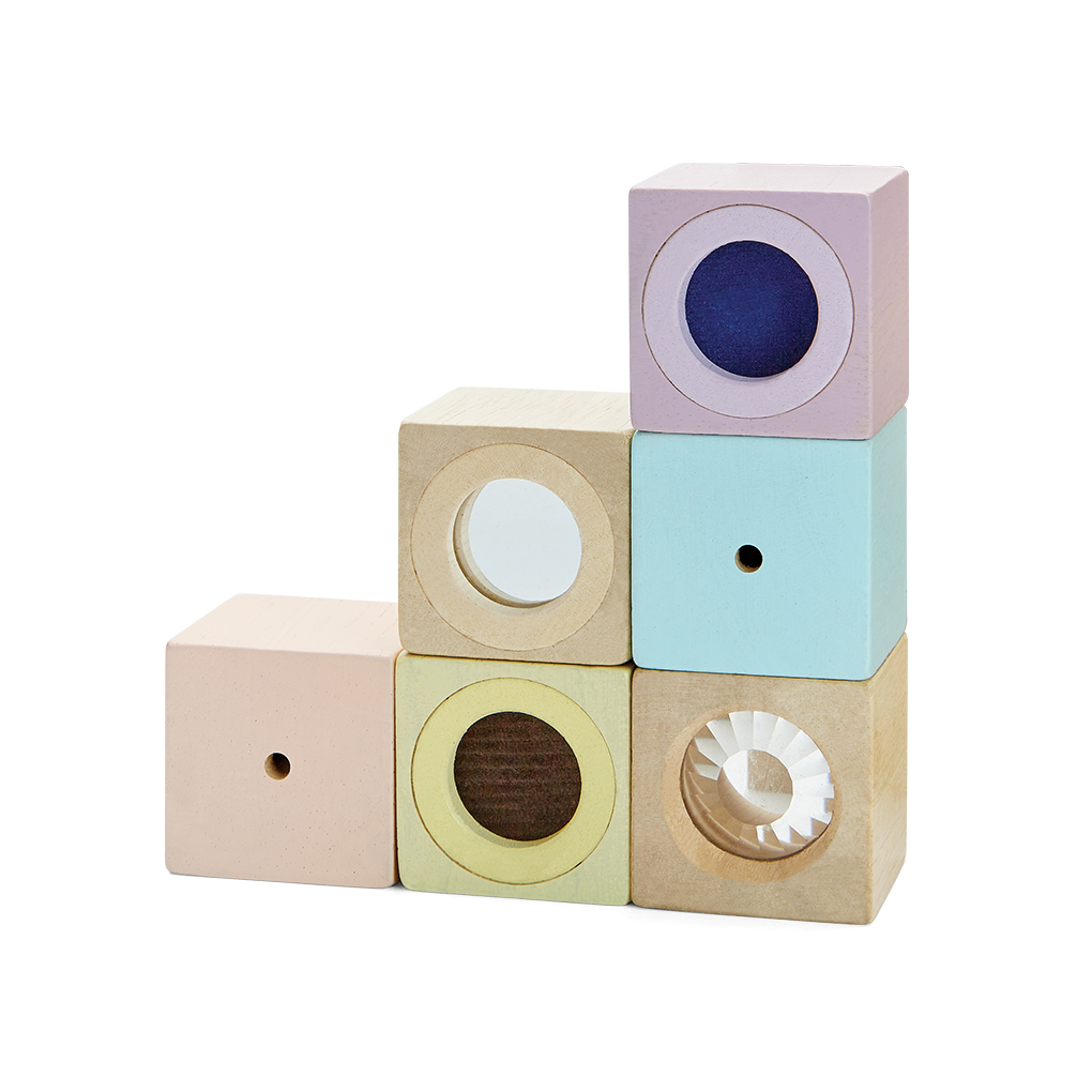 Деревянные блоки Plan Toys «Прикоснись и угадай» 1