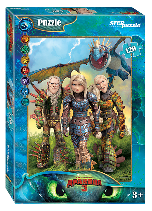 Мозаика "puzzle" 120 "Как приручить дракона - 3" (DreamWorks) 5