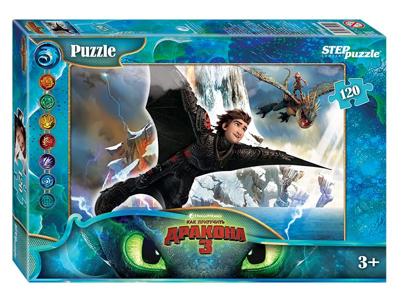 Мозаика "puzzle" 120 "Как приручить дракона - 3" (DreamWorks) 1
