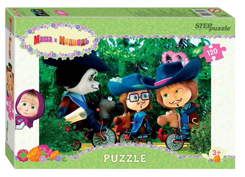 Мозаика "puzzle" 120 "Маша и Медведь - 2" (Анимаккорд) 2