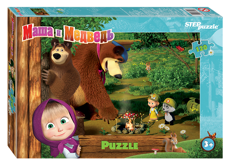 Мозаика "puzzle" 120 "Маша и Медведь - 2" (Анимаккорд) 4