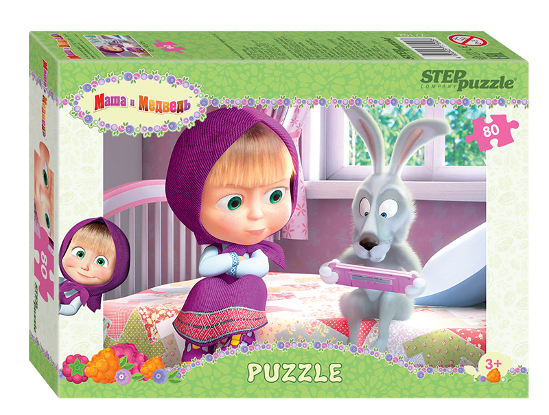 Мозаика "puzzle" 80 "Маша и Медведь - 2" (Анимаккорд) 1