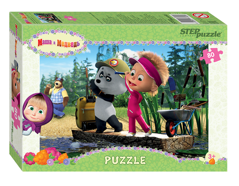 Мозаика "puzzle" 80 "Маша и Медведь - 2" (Анимаккорд) 3
