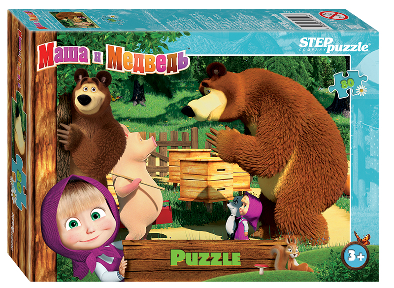 Мозаика "puzzle" 80 "Маша и Медведь - 2" (Анимаккорд) 4