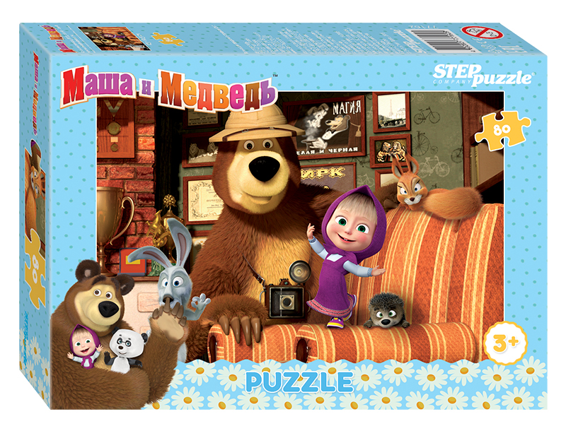 Мозаика "puzzle" 80 "Маша и Медведь - 2" (Анимаккорд) 7