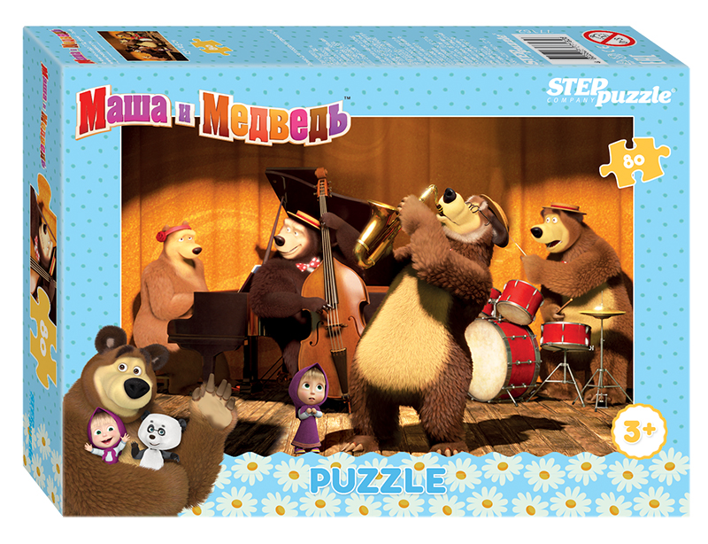 Мозаика "puzzle" 80 "Маша и Медведь - 2" (Анимаккорд) 8