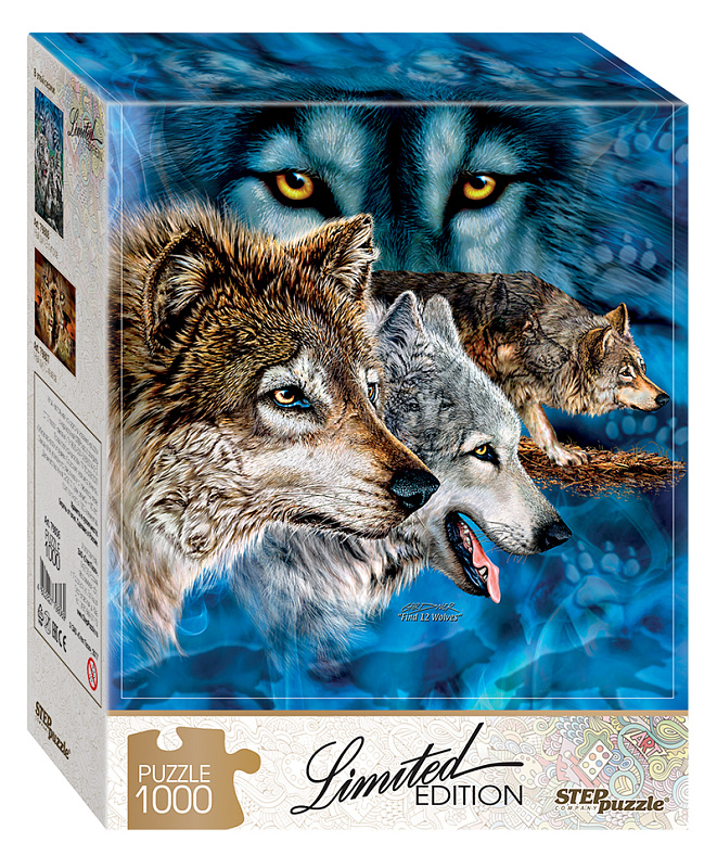 Мозаика "puzzle" 1000 "Найди 12 волков" (Limited Edition) 1