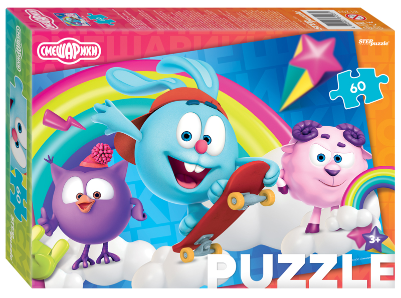 Мозаика "puzzle" 60 "Смешарики (new)" (Мармелад Медиа) 1