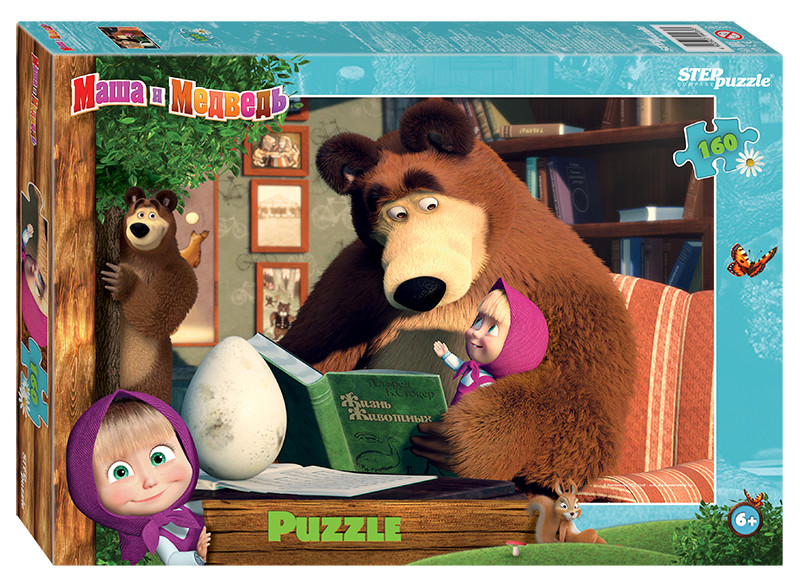 Мозаика "puzzle" 160 "Маша и Медведь - 2" (Анимаккорд) 1