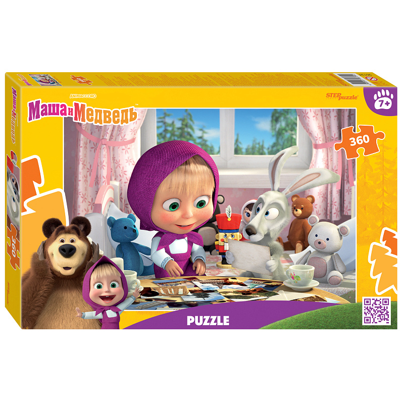 Мозаика "puzzle" 360 "Маша и Медведь (нов.)" (Анимаккорд) 1