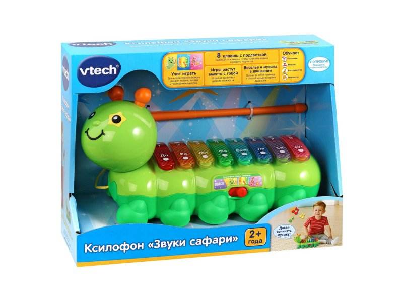 Ксилофон Гусеница "Звуки Сафари" VTECH