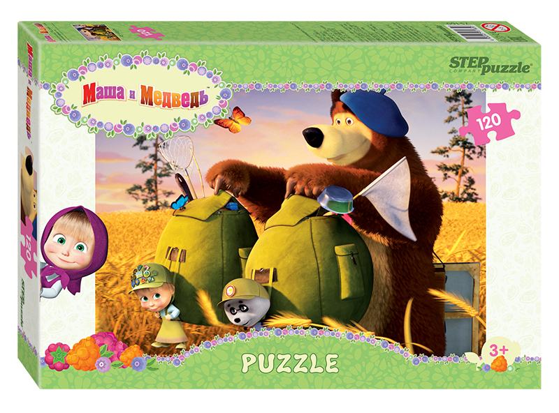 Мозаика "puzzle" 120 "Маша и Медведь - 2" (Анимаккорд)