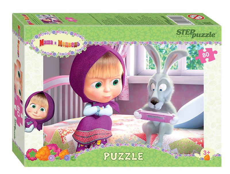 Мозаика "puzzle" 80 "Маша и Медведь - 2" (Анимаккорд)