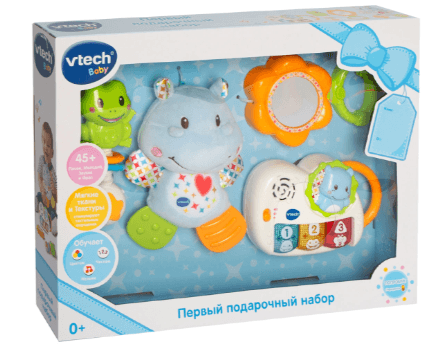 Первый подарочный набор, голубой, VTECH